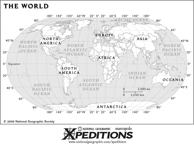 NG Map of the World