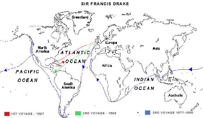 francis drake voyage